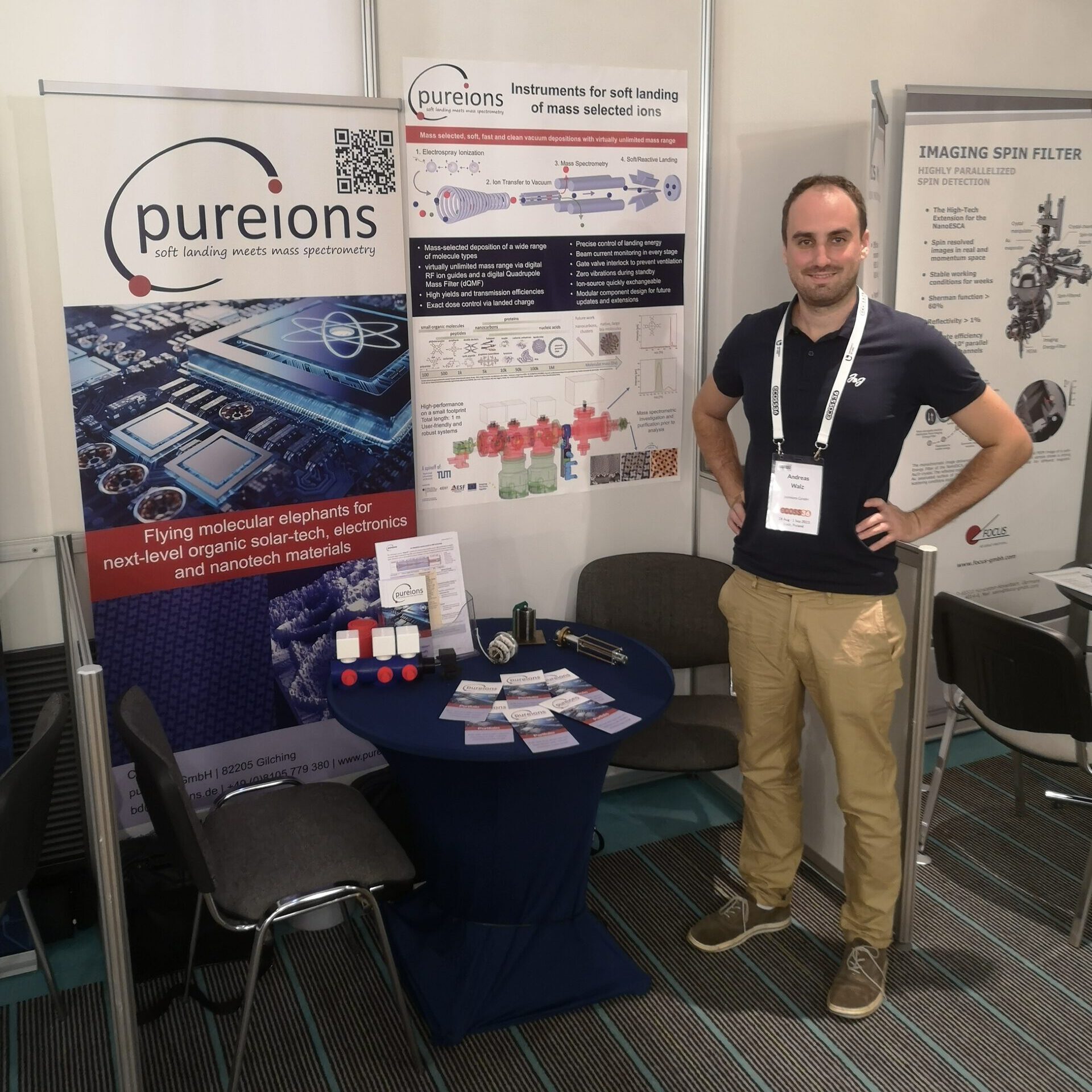 pureions exhibition booth at ECOSS 36 in Łódź